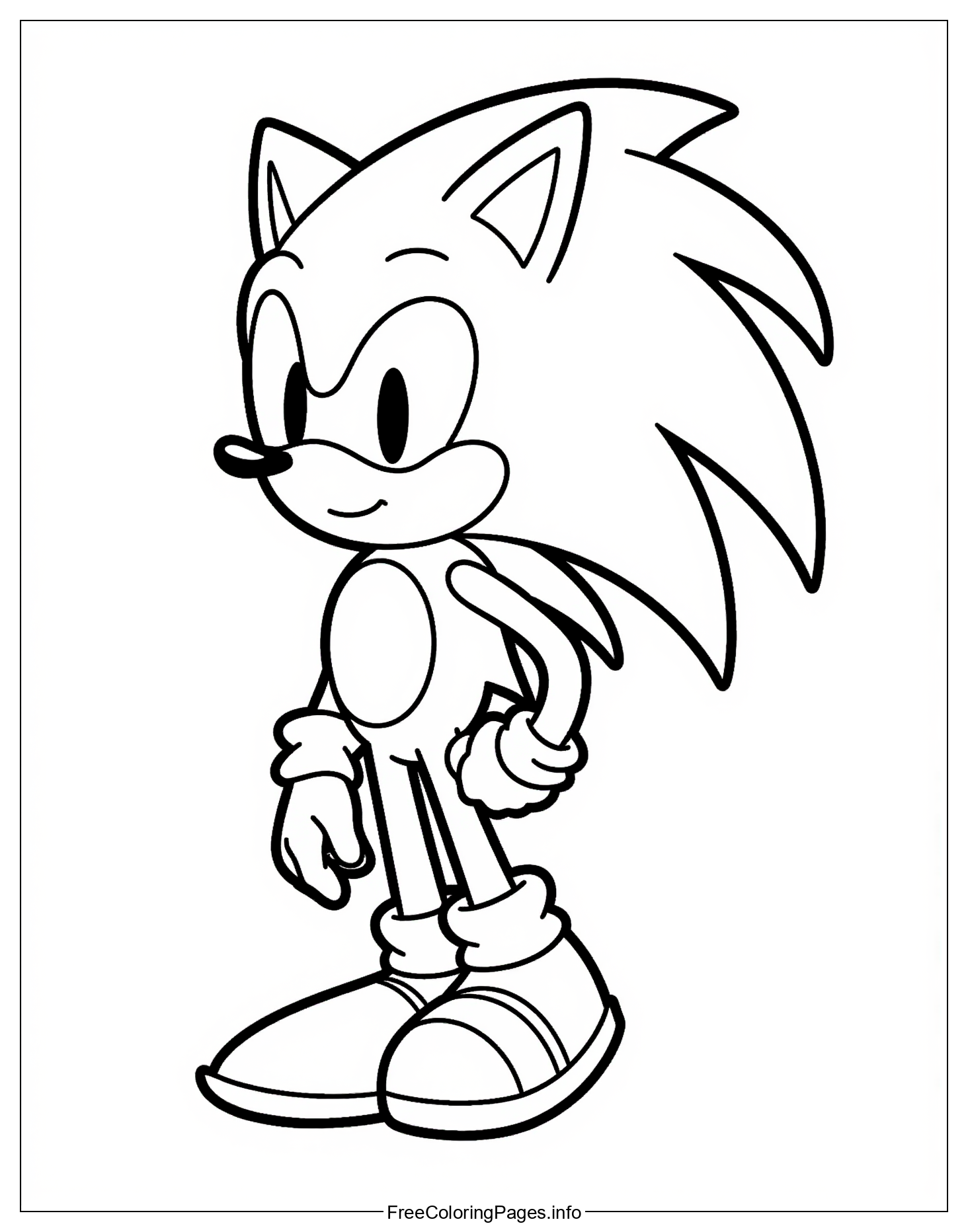 Free Sonic the Hedgehog Coloring Page Printables: Explore the World of Adventure with Segas Iconic Character