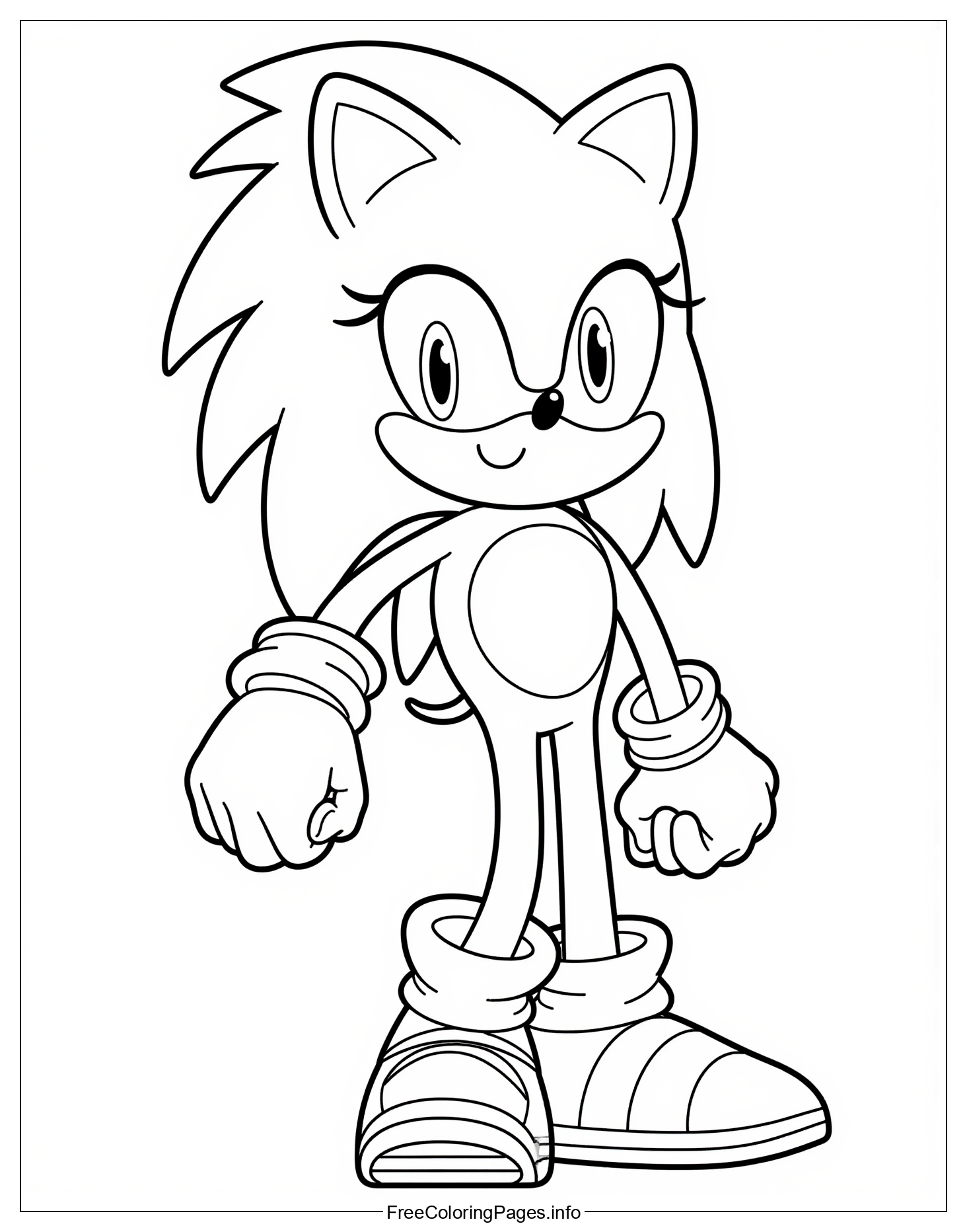 Exciting Sonic the Hedgehog Coloring Book Images for Children to Enjoy: Explore a Collection of Adorable and Detailed Sonic Characters to Color In
