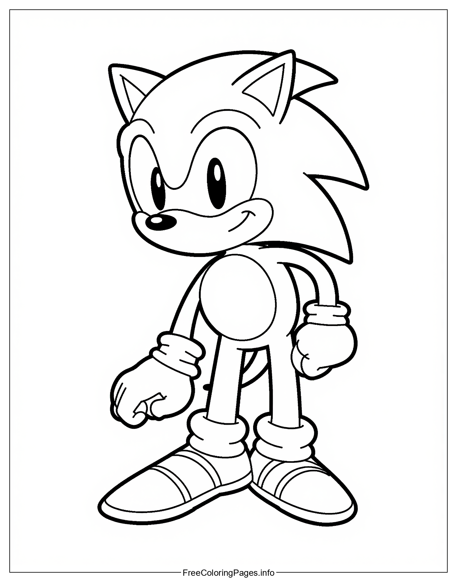 Sonic The Hedgehog Free Colouring Page Download: Unleash Your Childs Creativity with This Popular Character