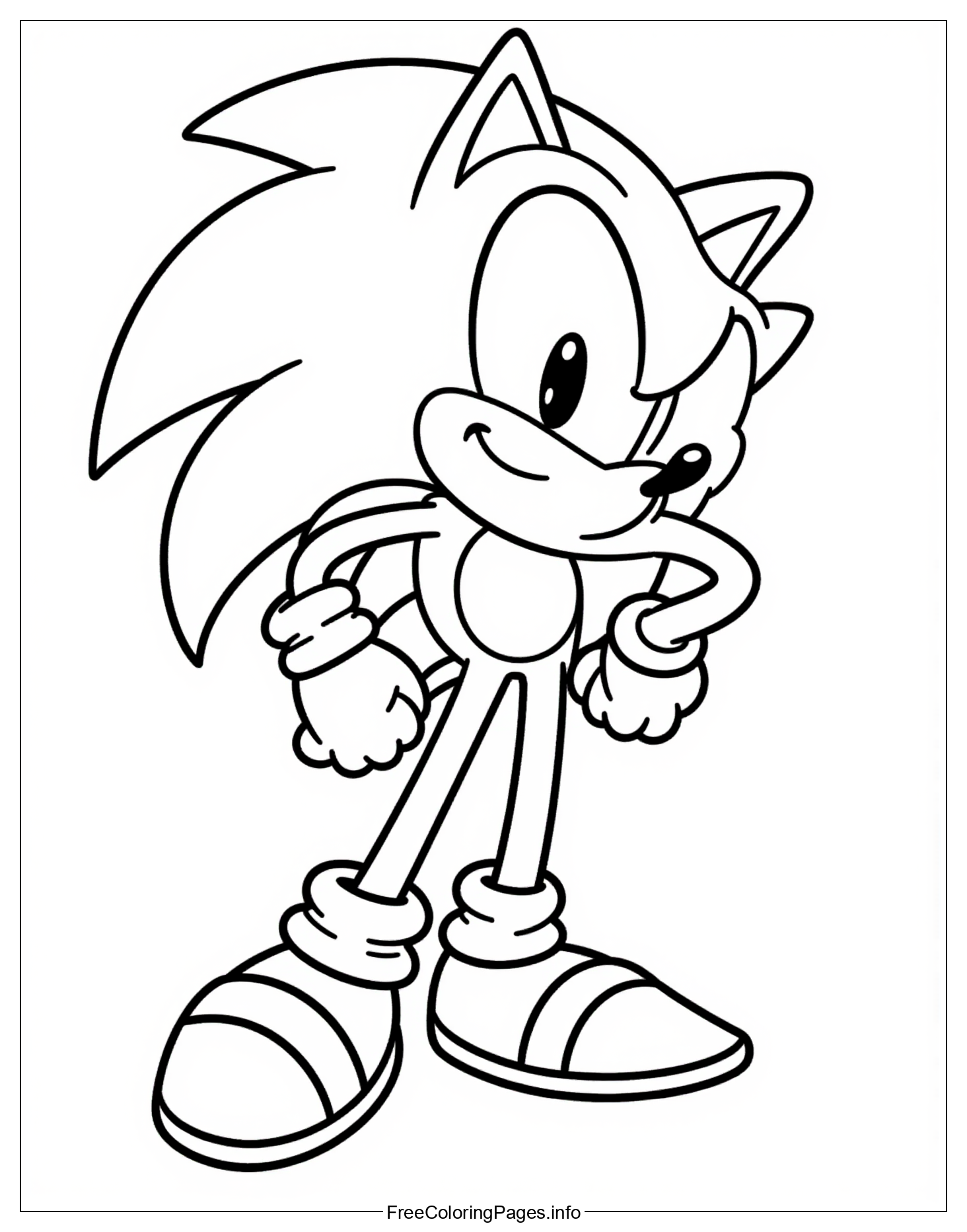Sonic the Hedgehog Free Coloring Page Download: Explore the World of Dr. Eggman and His Furry Foe