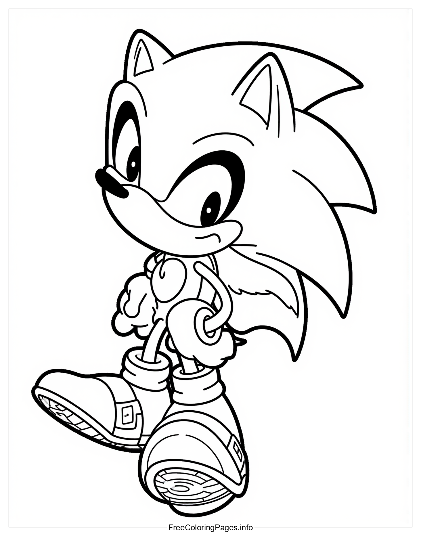 Sonic the Hedgehog Coloring Page: A Fun and Educational Activity for Kids and Adults Alike