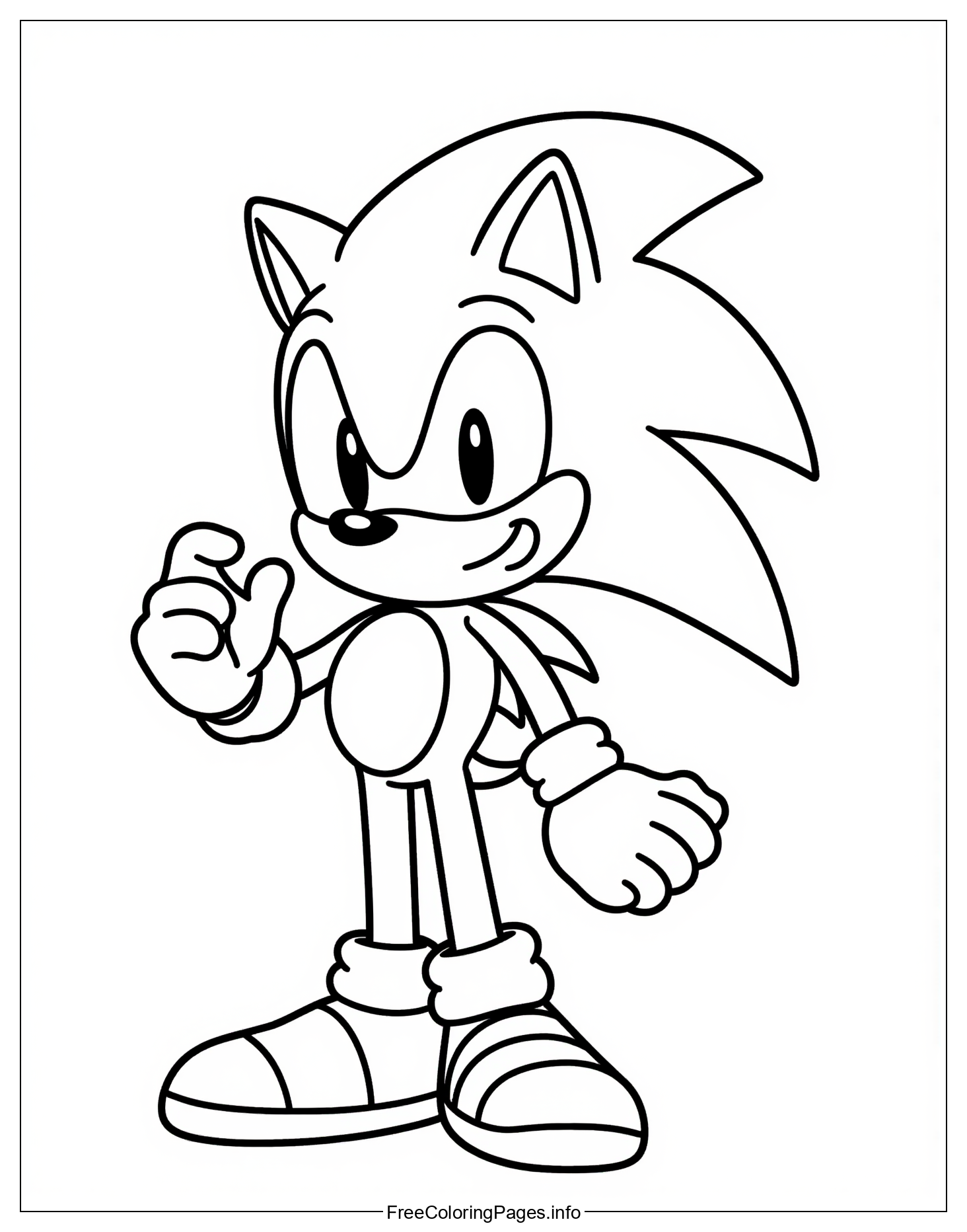 Sonic the Hedgehog Free Coloring Page for Kids: A Fun and Educational Activity