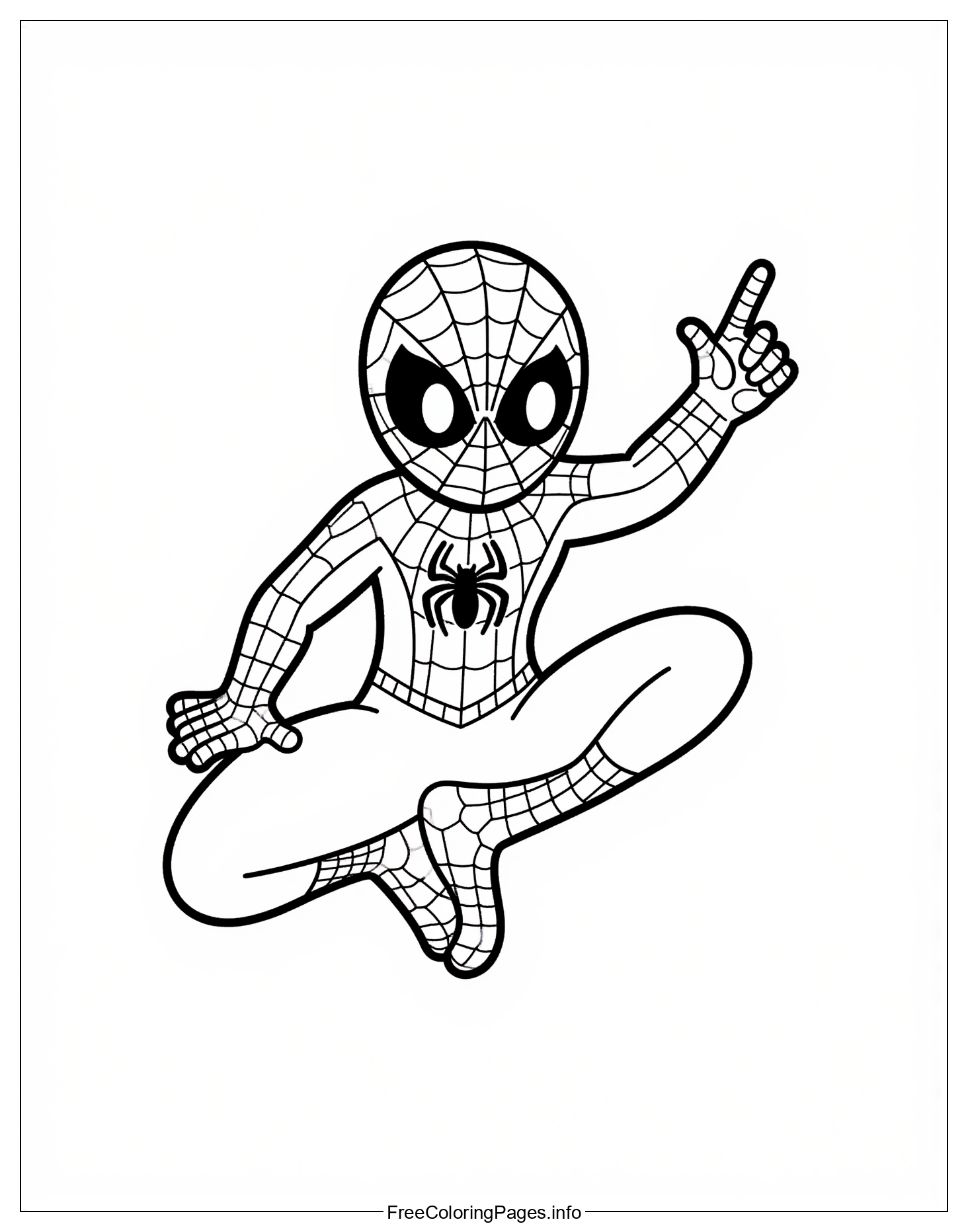 Free Spiderman Coloring Page Download - A Fun and Interactive Way to Explore the Marvel Universe