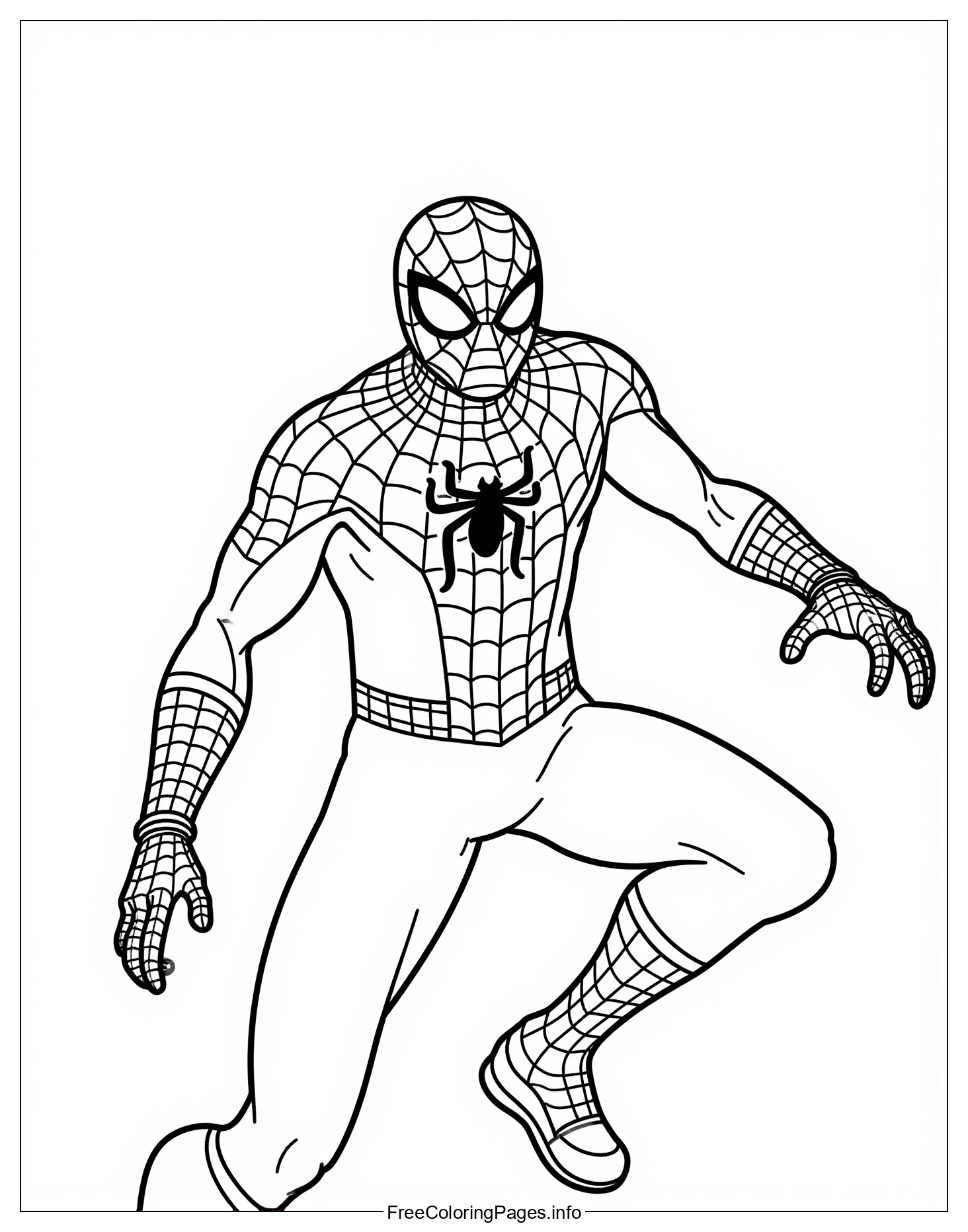 Spiderman Coloring Page: A Fun and Creative Activity for Kids to Explore Their Imagination