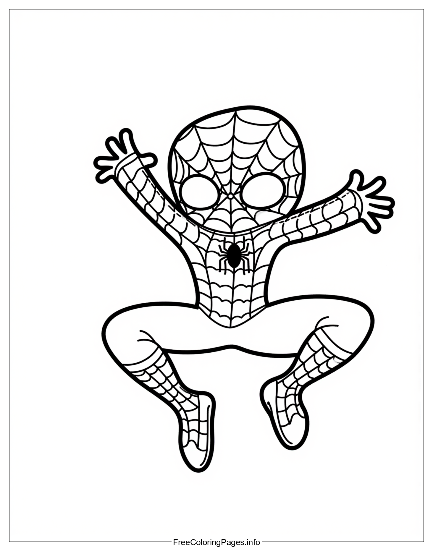 Spider-Man Coloring Page Download - A Great Way to Keep Kids Entertained for Hours