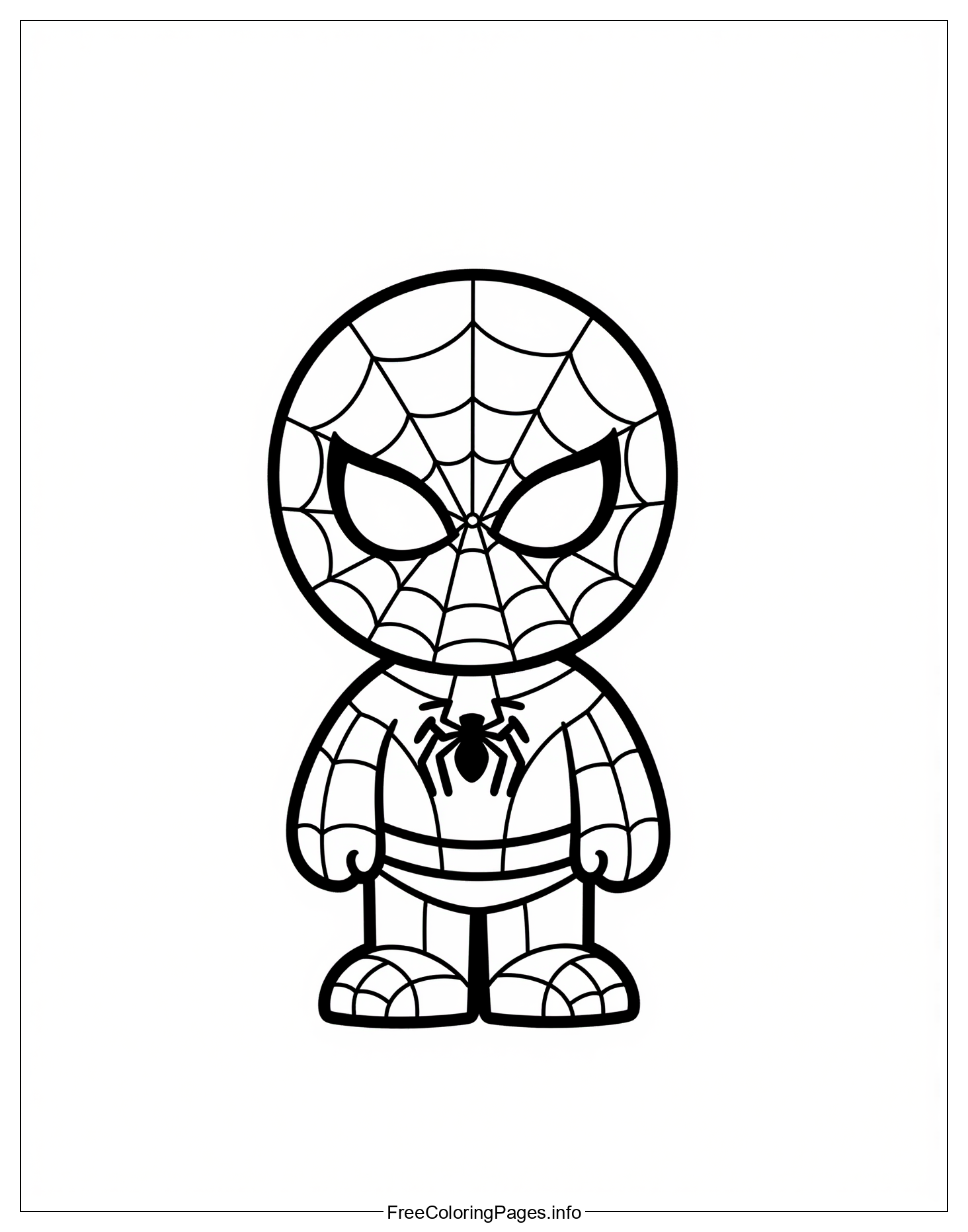 Free Spiderman Coloring Page Downloadable PDF: A Marvelous Activity for Children to Develop Their Artistic Skills