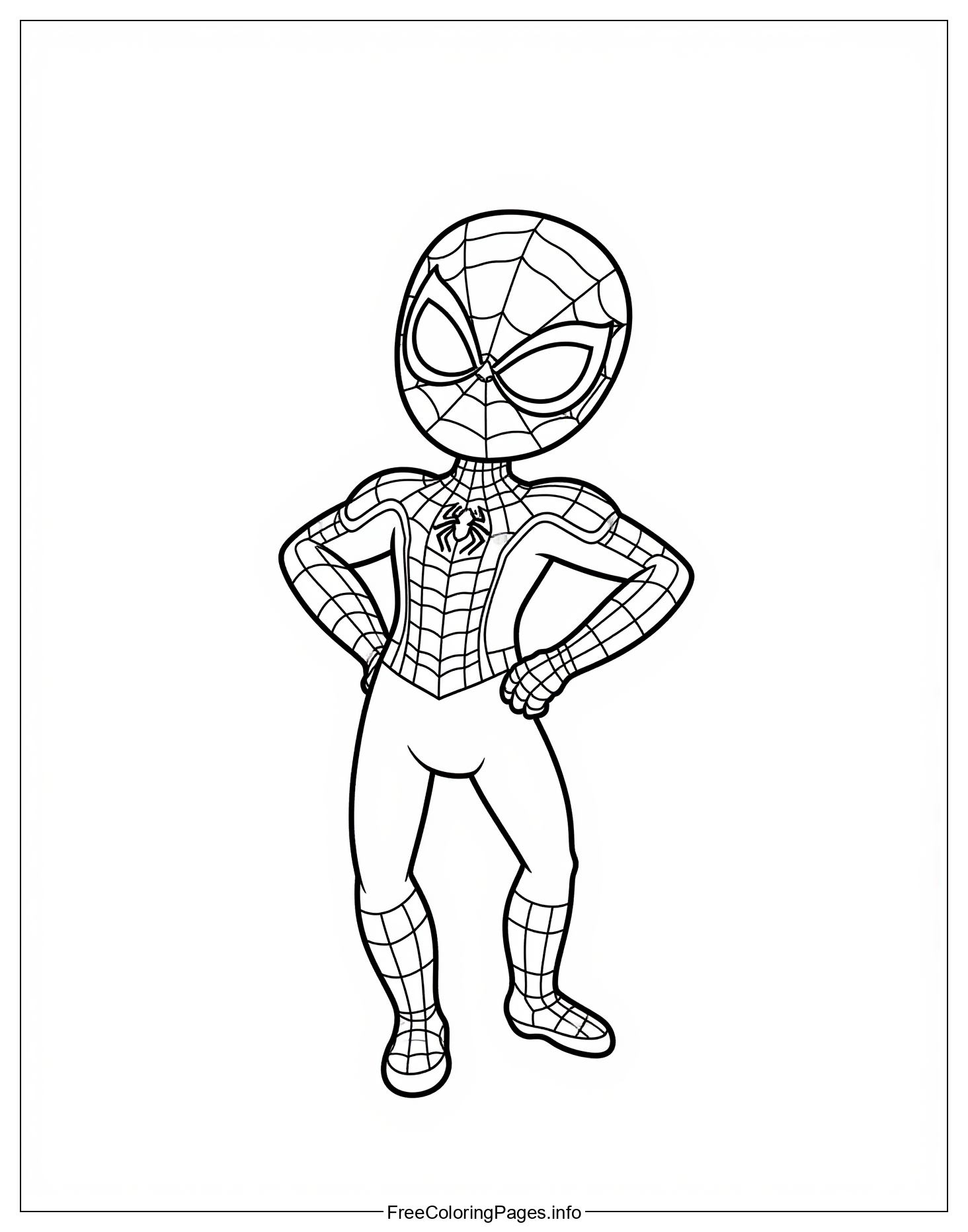 Spiderman Coloring Page Download: Engage Your Childs Imagination with This Iconic Superhero Character